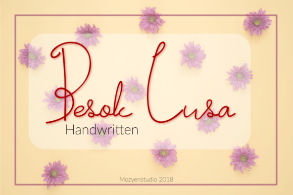 Besok Lusa Font: A Handwritten Typeface for Polished Digital Branding