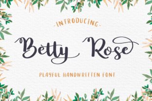 Betty Rose: A Handwritten Script Font for Authentic Brand Identity
