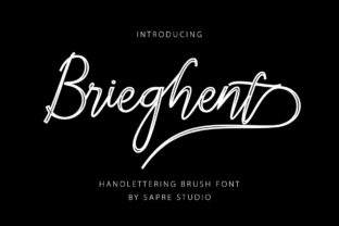 Brieghent: A Luxurious Handwritten Typeface for Craft Creators