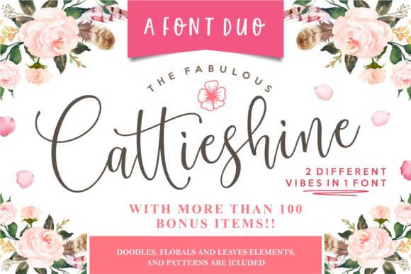 Cattieshine Font: A Graceful Script for Editorial Elegance