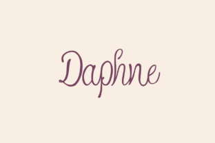 Daphne Font: A Feminine Script for Editorial Design