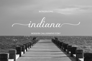 Indiana: A Modern Script Typeface for Editorial Design