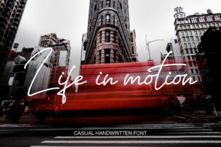 Life in Motion: A Handwritten Typeface for Editorial Design