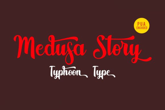 Medusa Story: A Bold Script Font for Striking Campaigns