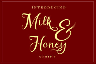 Milk Honey Font: A Beautiful Script for Your Handmade Creations
