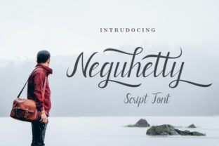 Neguhetty: A Premium Script Typeface for Editorial Design