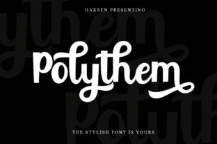 Polythem: A Premium Script Font for Editorial Design