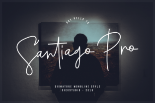 Santiago Pro Font: Elevate Your Brand with Modern Script Typography