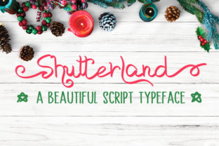 Shutterland: A Hand-Illustrated Typeface for Editorial Elegance